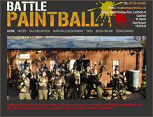 Tablet Screenshot of battlepaintball.co.uk